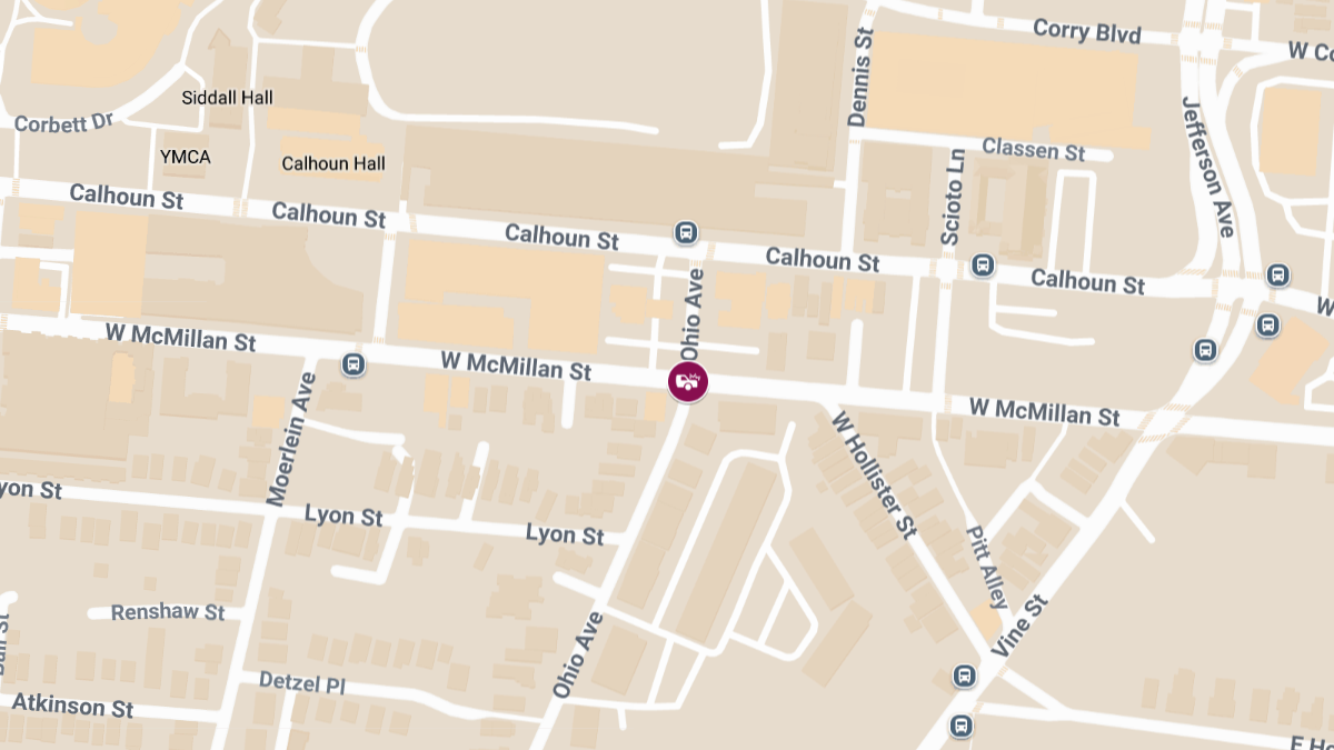 Injury Crash at Ohio Ave & W McMillan St