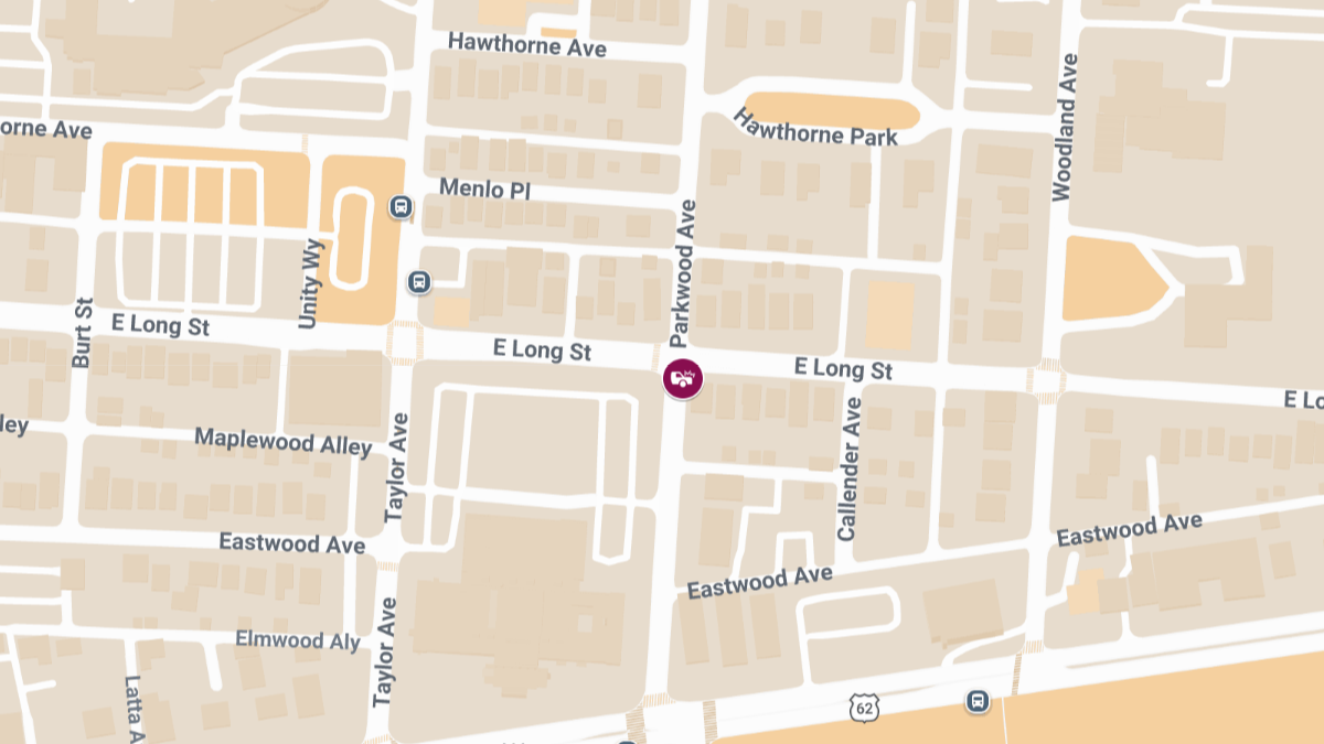 Injury Crash at Parkwood Ave & E Long St