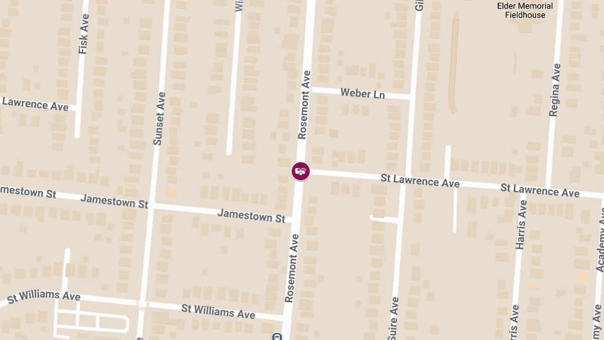 Injury Crash at Rosemont Ave and St Lawrence Ave