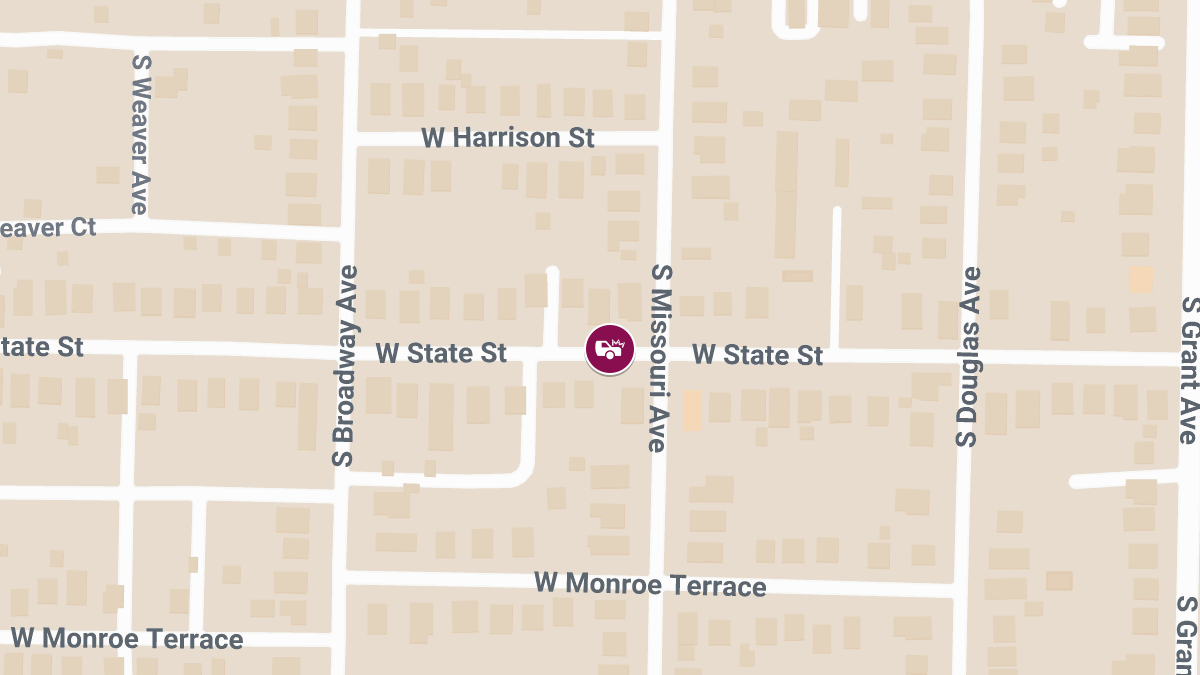Injury Crash at S Missouri Ave & W State St