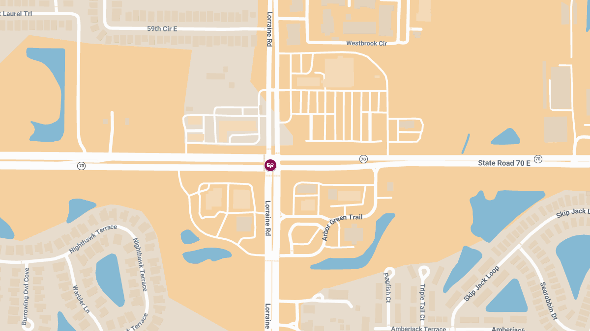 Injury Crash at SR-70 & Lorraine Rd