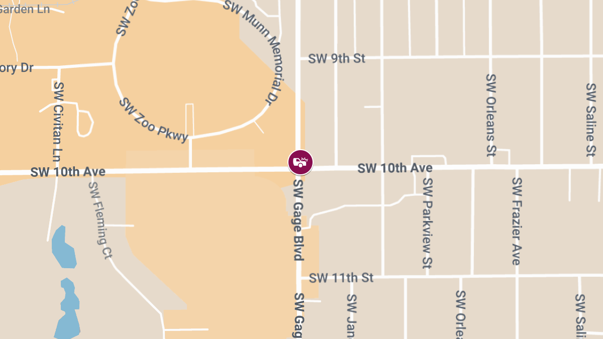 Injury Crash at SW 10th Ave and SW Gage Blvd