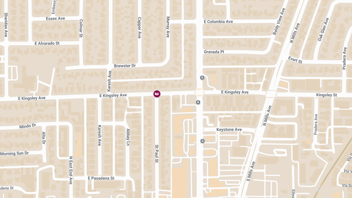 Injury Crash at Saint Paul St & Kingsley Ave