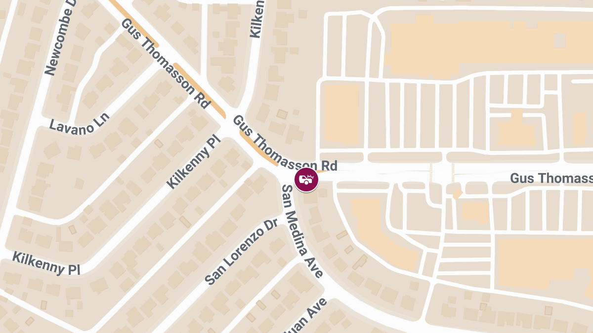 Injury Crash at San Medina Ave & Gus Thomasson Rd