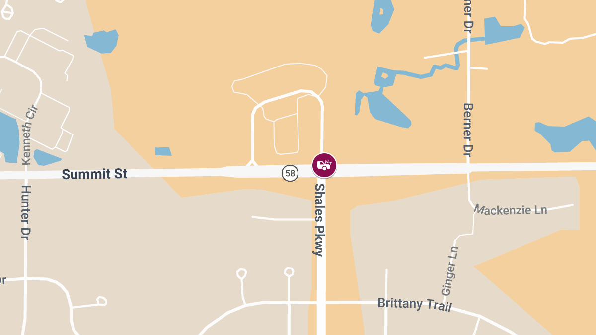 Injury Crash at Shales Pkwy & Summit St