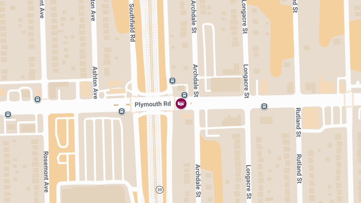 Injury Crash at Southfield Fwy & Plymouth Rd