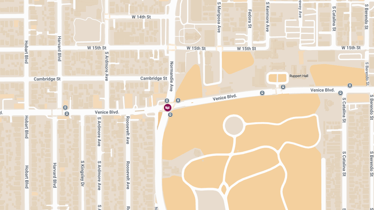 Injury Crash at Venice Blvd & S Normandie Ave