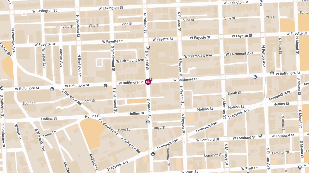 Injury Crash at W Baltimore St and N Pulaski St