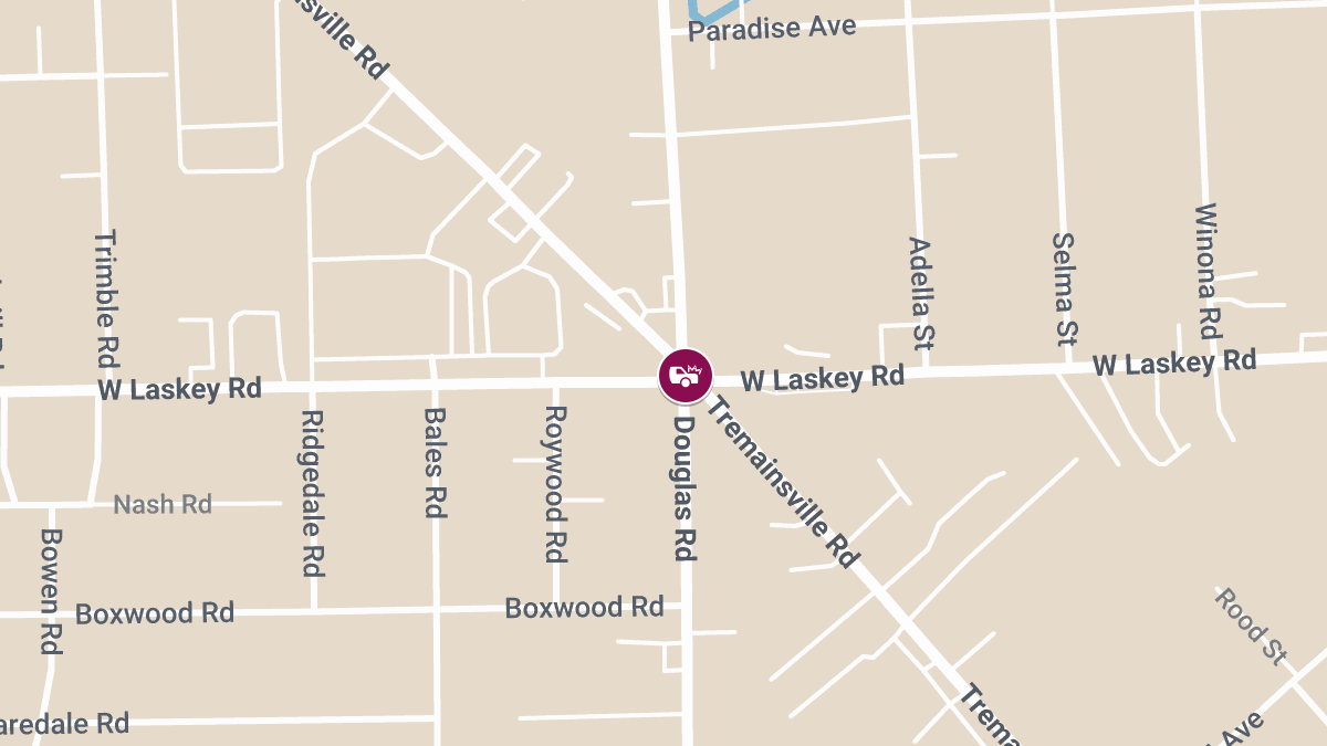 Injury Crash at W Laskey Rd & Tremainsville Rd