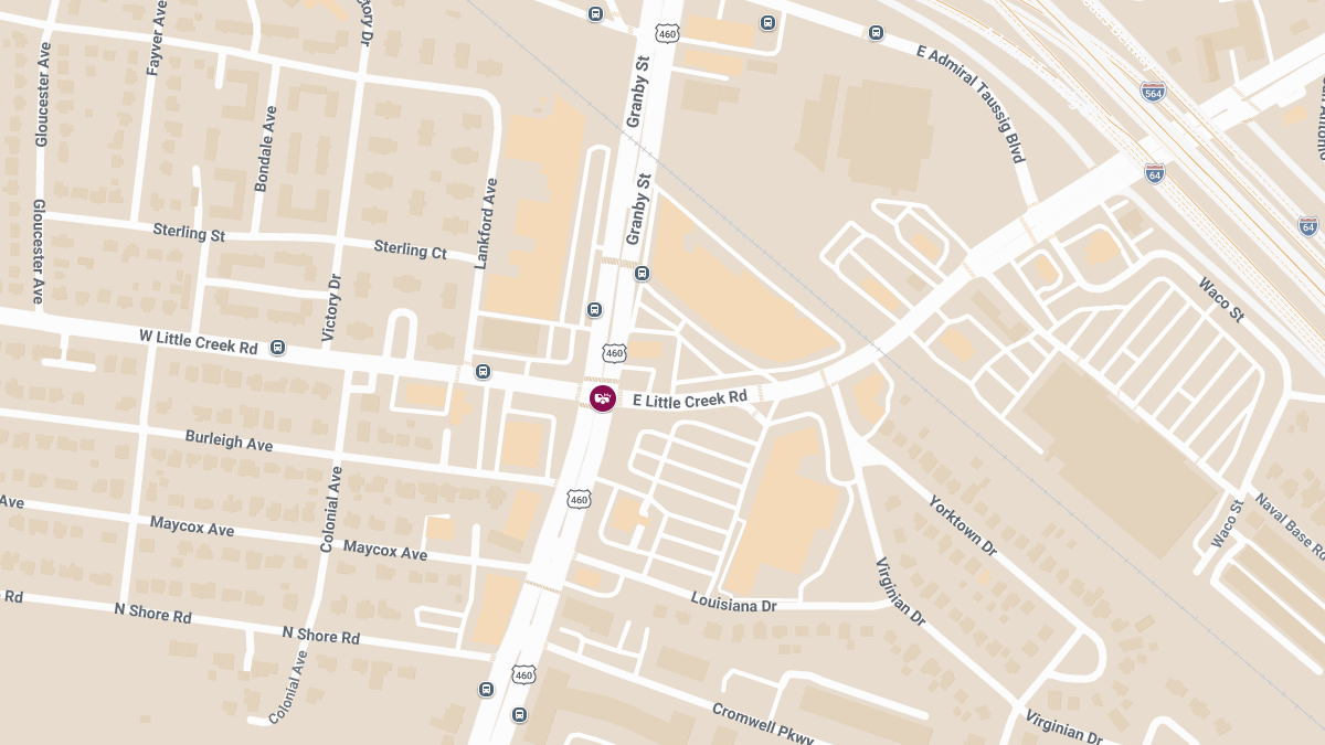 Injury Crash at W Little Creek Rd and Granby St