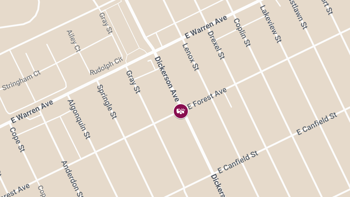 Injury Crash on Dickerson Near Canfield