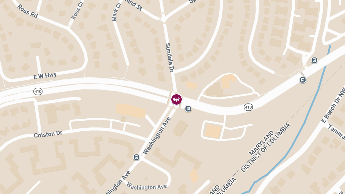 Injury Crash on East-West Hwy & Washington Ave