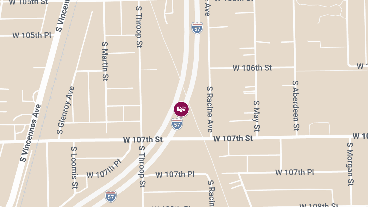 Injury Crash on I-57 SB Entrance Ramp
