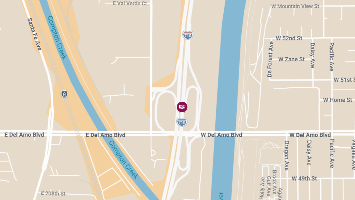 Injury Crash on I-710 Near Del Amo Blvd