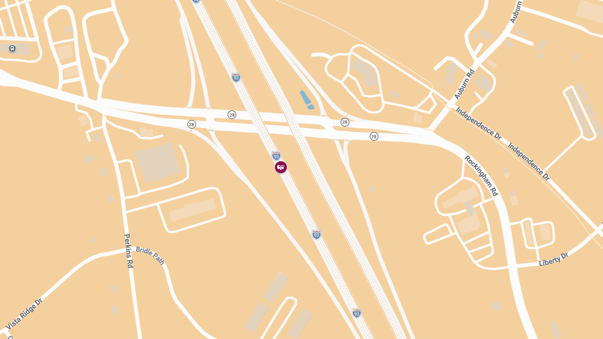 Injury Crash on I-93 N at MM 17.0
