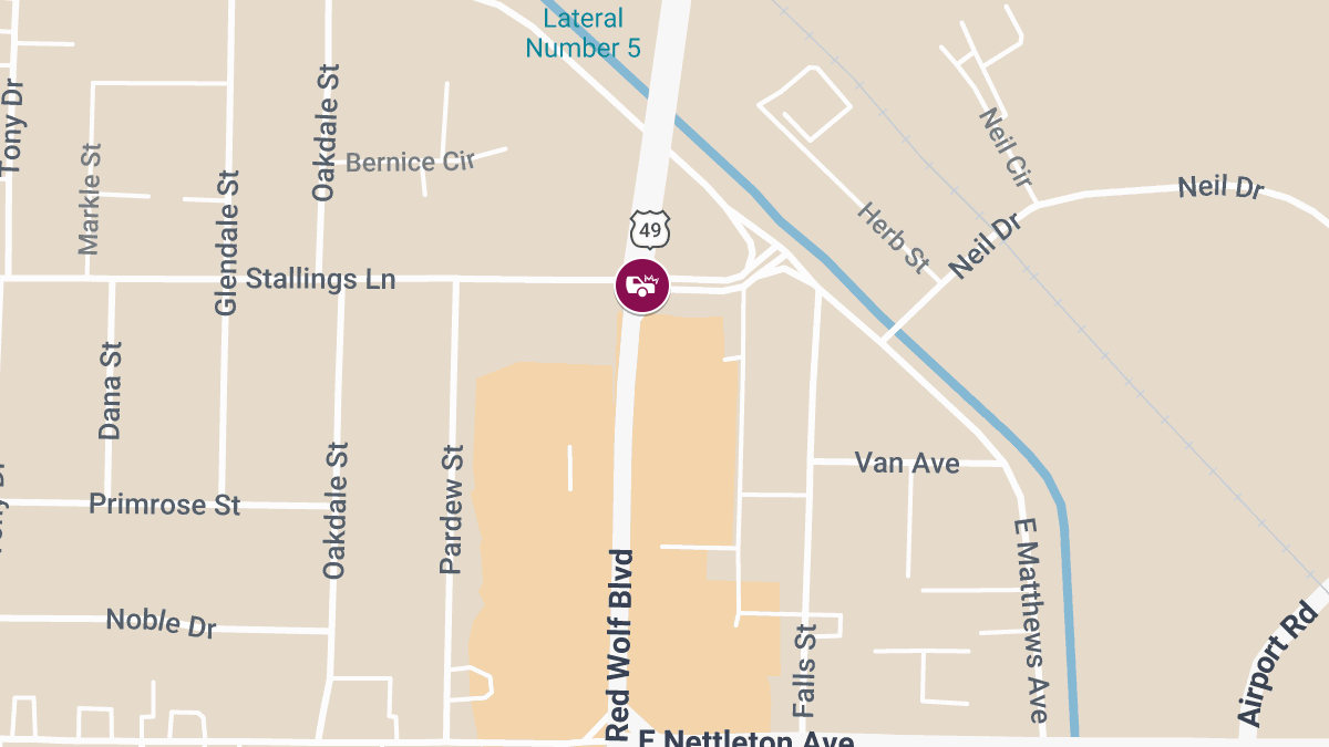 Injury Crash on Red Wolf Blvd at Stallings Ln