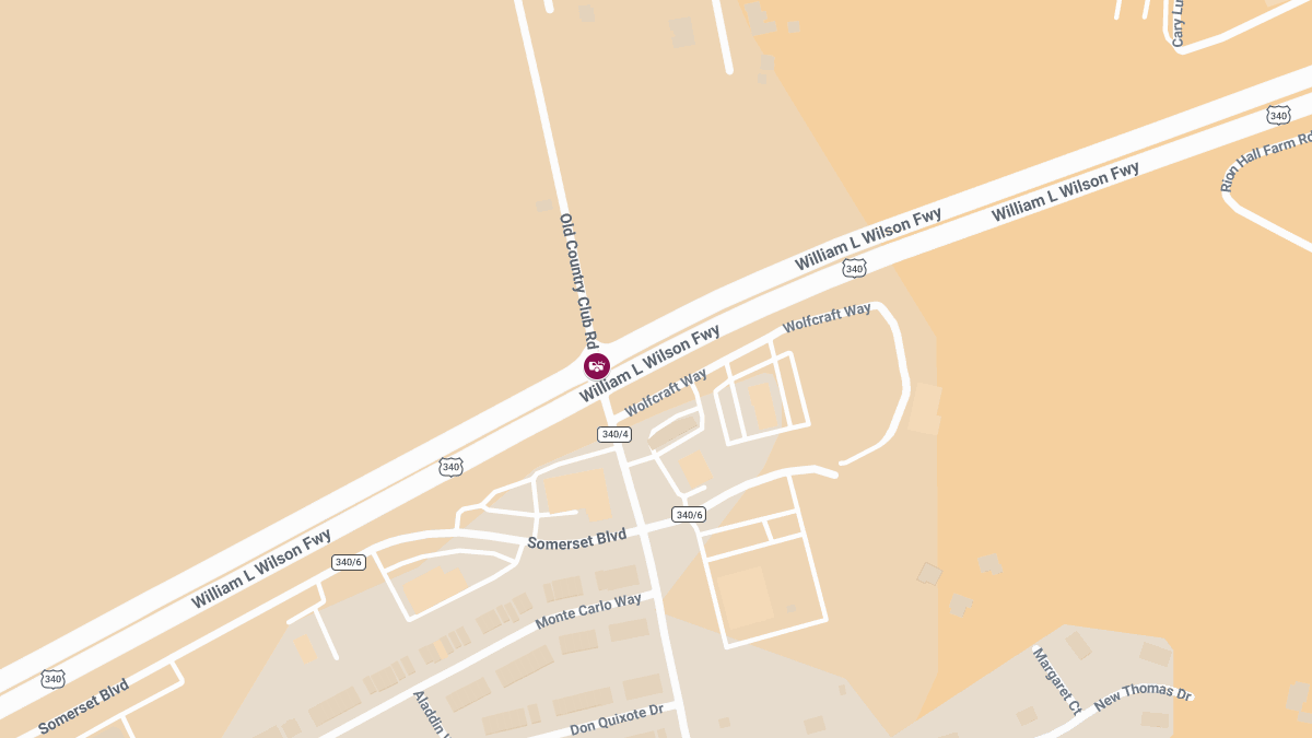 Injury Crash on Rt 340 at Old Country Club Rd