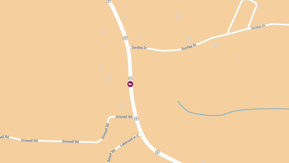 Injury Crash on Rte W South of Golden Beach Rd