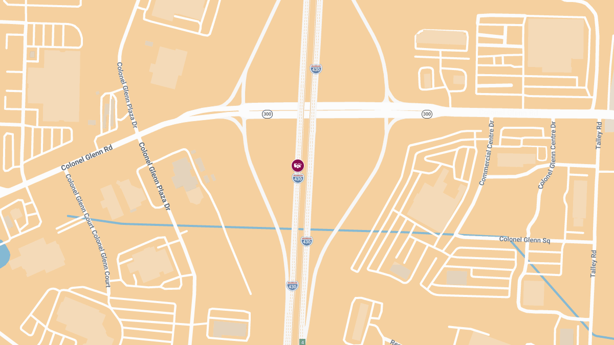 Injury Crash on SB I-430 Near Exit 5