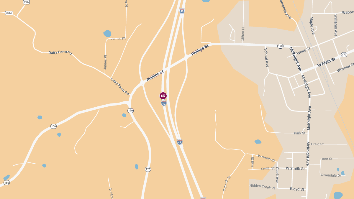 Injury Crash on SB I-49 near MM 47