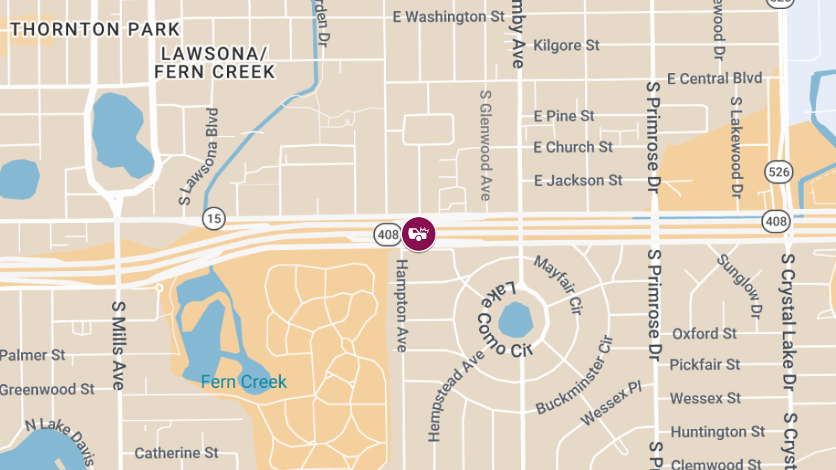 Injury Crash on SR 408 W Near Crystal Lake