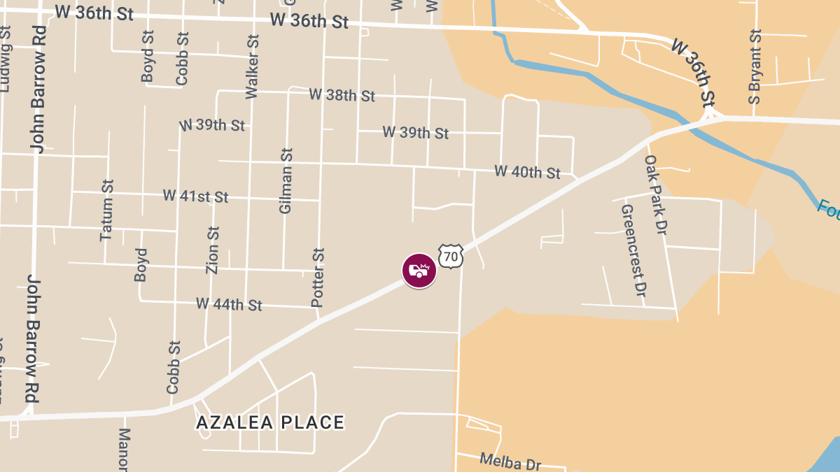 Injury Crash on US 70 EB Near Exit 6