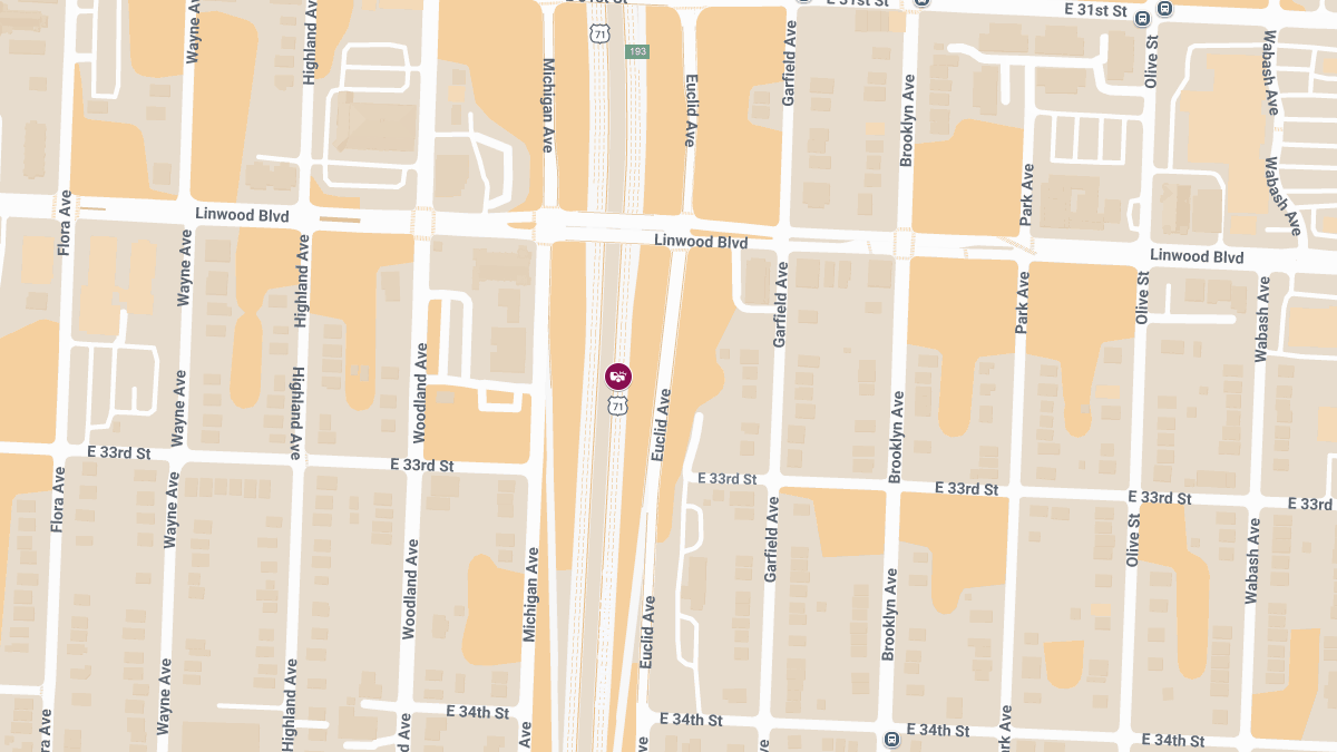 Injury Crash on US-71 Near Bruce R. Watkins Dr