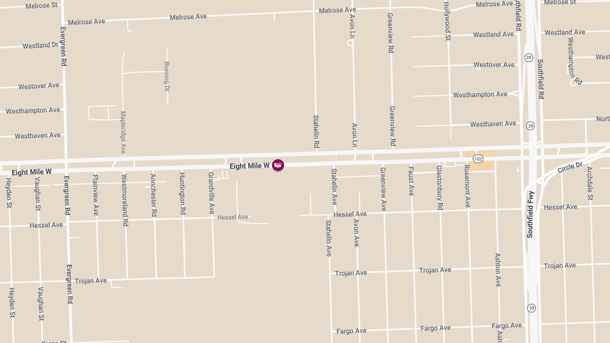 Injury Crash on W 8 Mile Rd Near Rosemont Ave