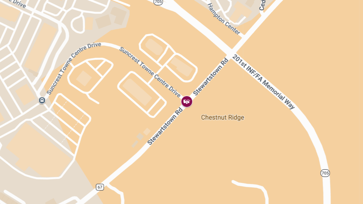 Injury Rear-End Crash at Suncrest Towne Centre Dr