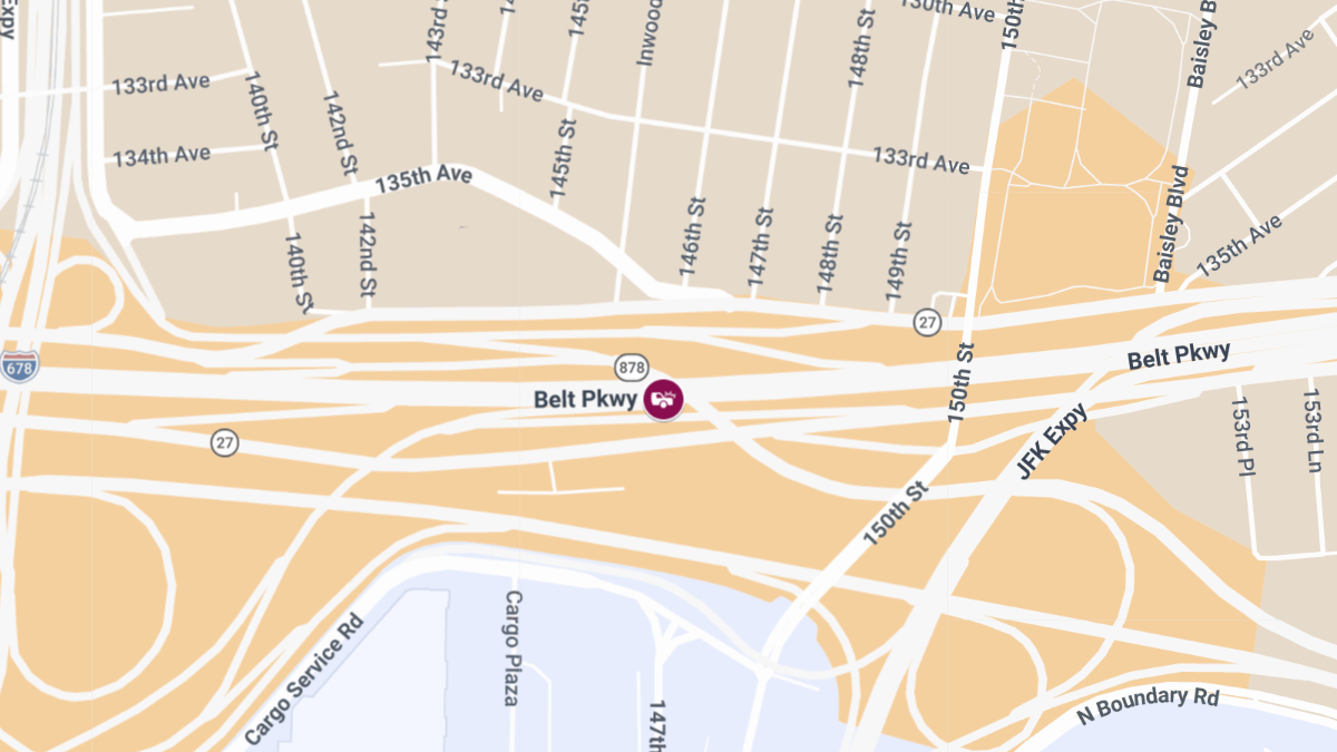 Injury Reported in Belt Parkway Crash Near Nassau Expy