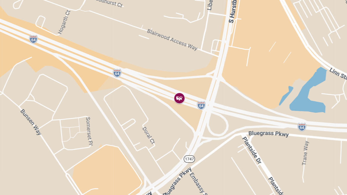 Injury Reported in Rollover on I-64 Near Hurstbourne Pkwy
