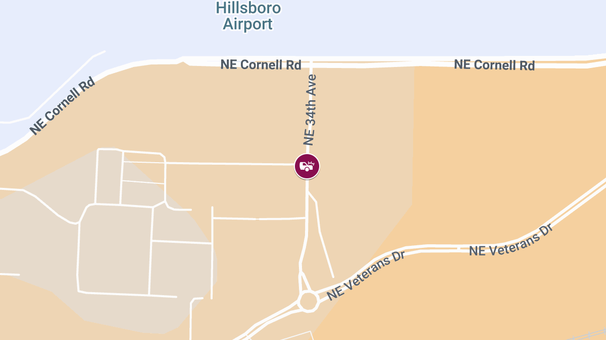 Injury Vehicle Incident on NE 34th Ave Near Veterans Dr