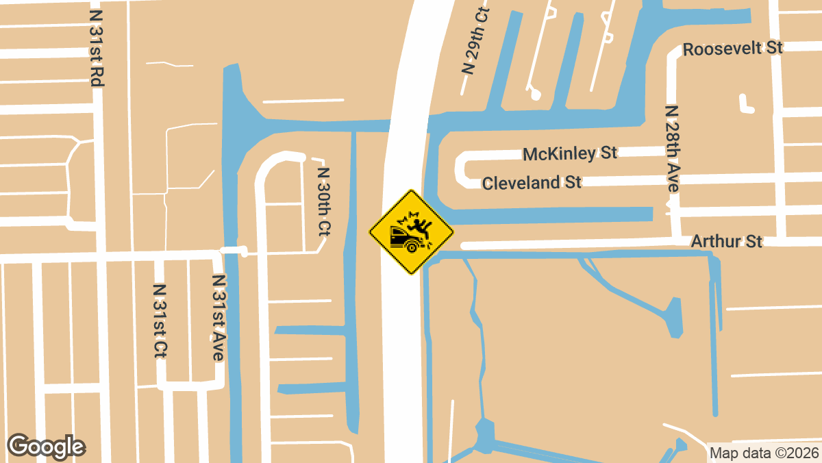 Interstate 95 near Hollywood Boulevard