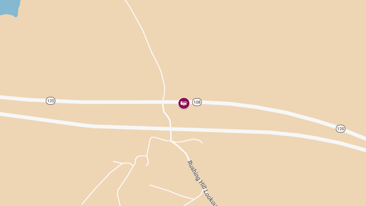 Major Injury Collision Reported on SR-108 near Rushing Hill Lookout Rd