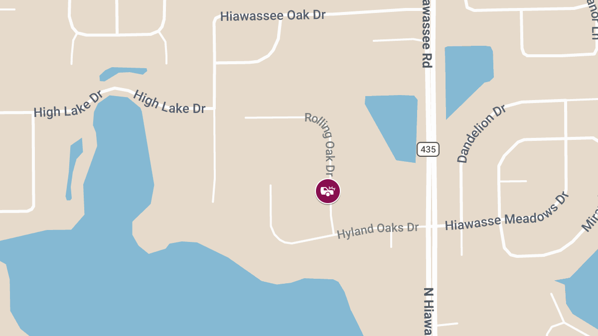 Man Injured in Crash on Rolling Oak Dr