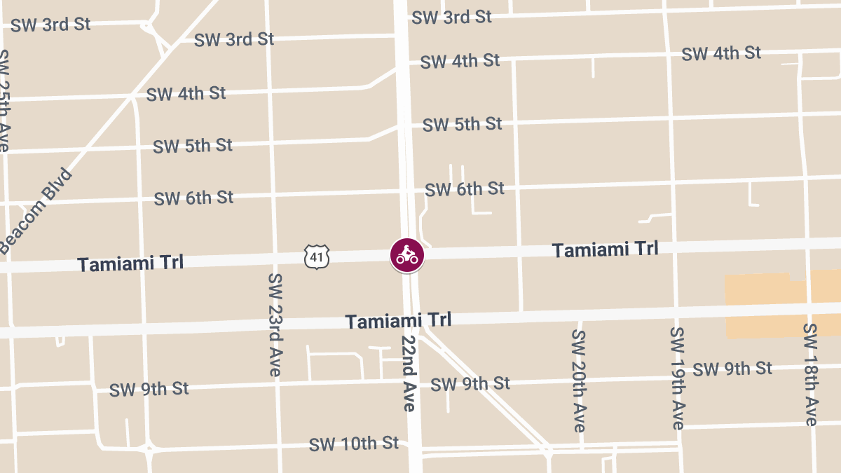 Motorcycle Crash at SW 22nd Ave & SW 7th St