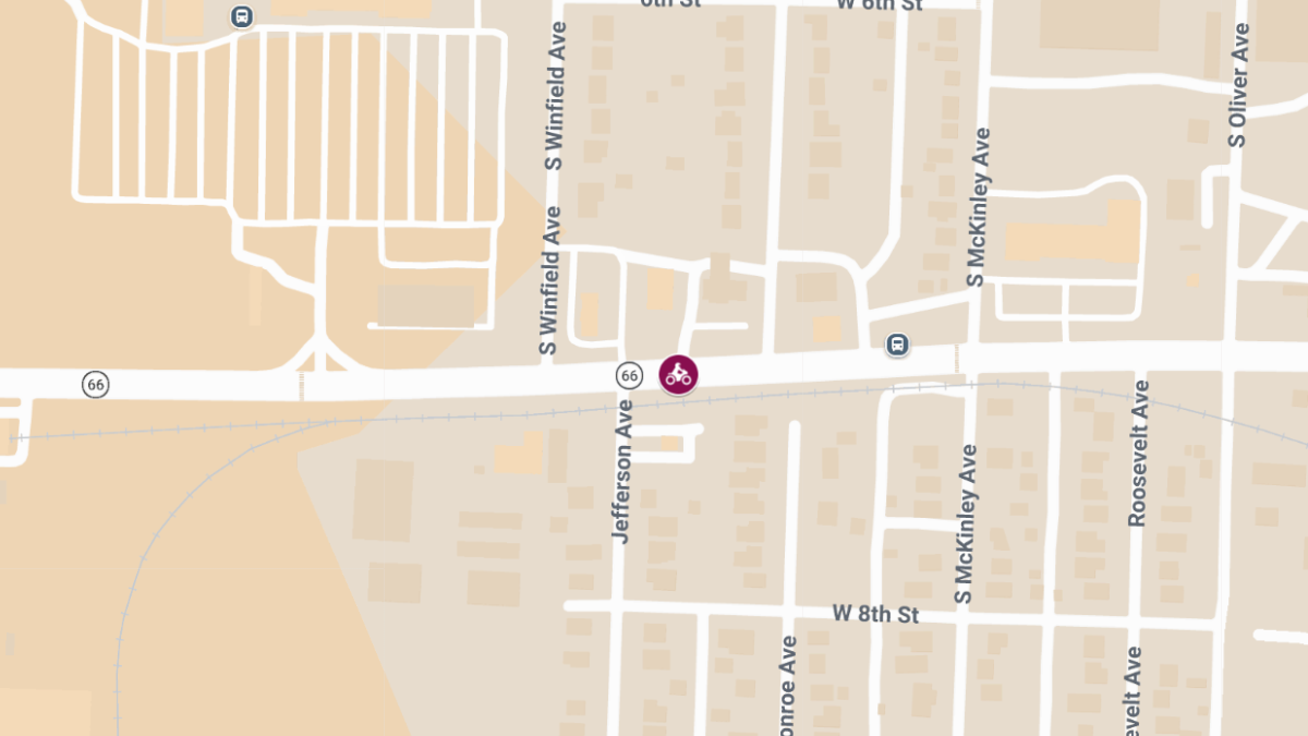 Motorcycle Crash with Injuries on MO-66