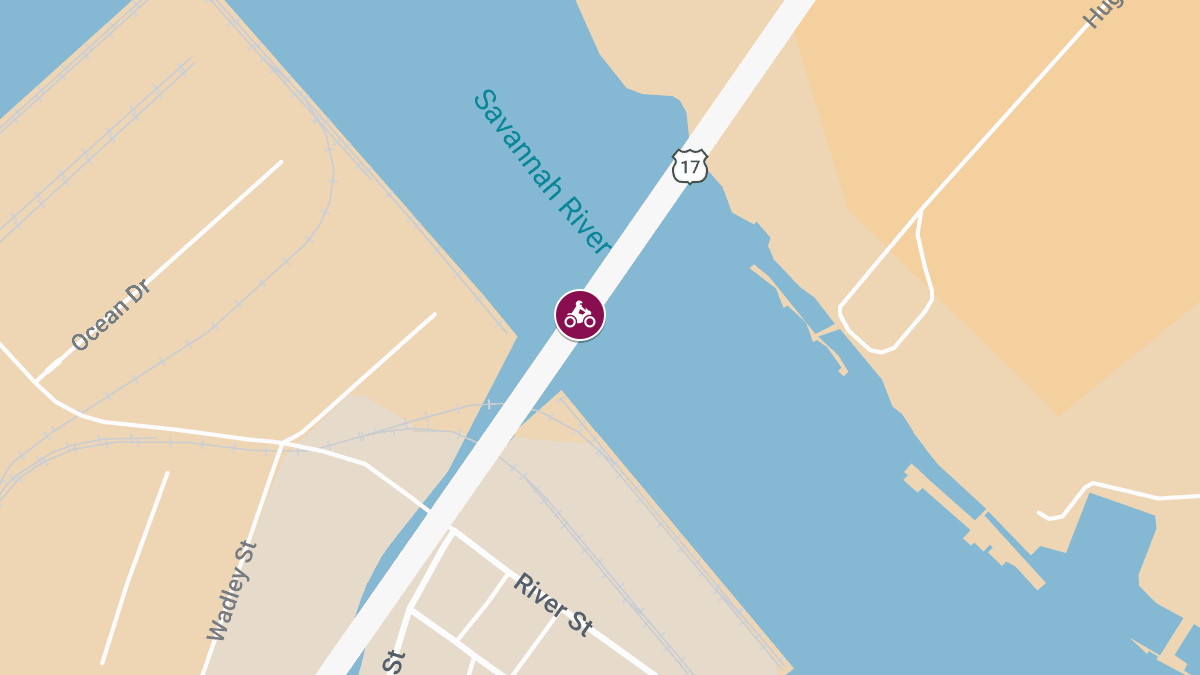 Motorcycle Crash with Injury Near Talmadge Bridge