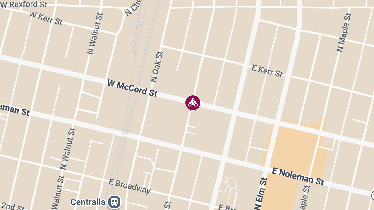 Motorcyclist Injured at McCord St & Locust St
