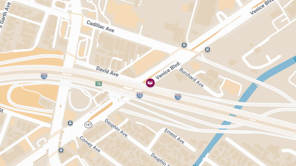 Motorcyclist Injured in Vehicle Collision on Venice Blvd