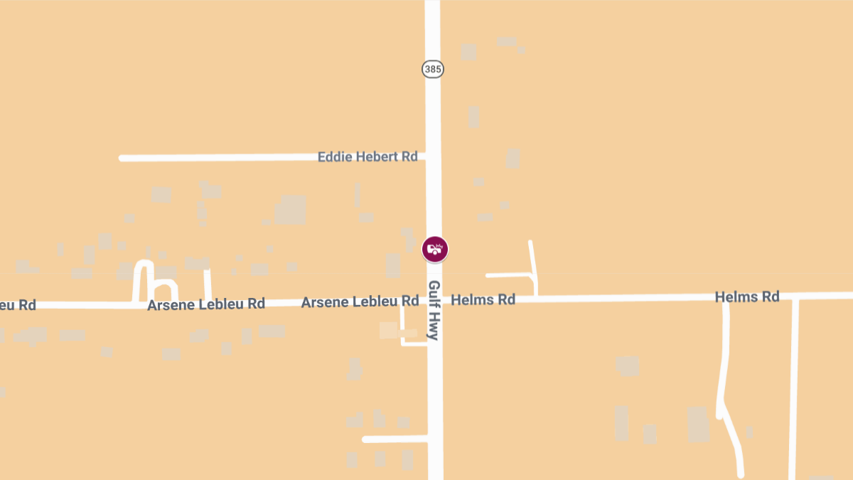Motorcyclist Killed in Crash on Gulf Hwy Near Eddie Hebert Rd