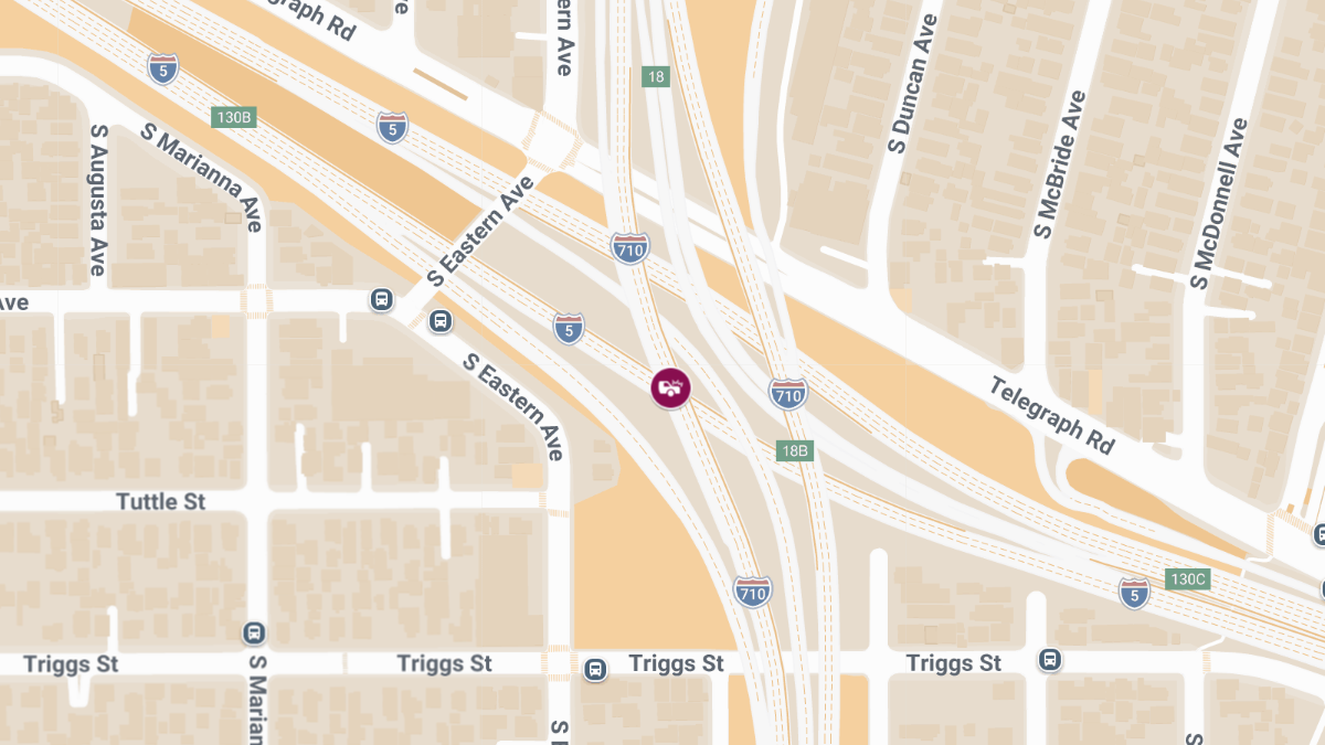 Multi-Vehicle Accident on I-710 S at I-5 Connector