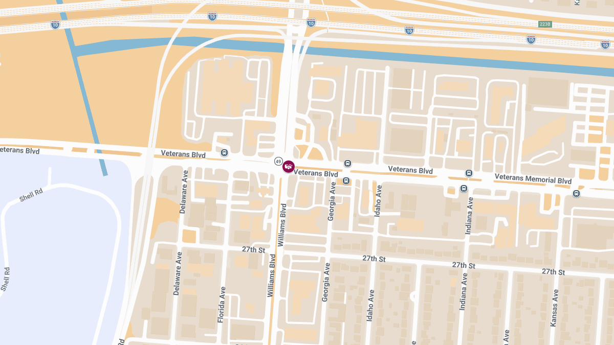 Multi-Vehicle Crash with Injuries on Veterans Blvd at Williams Blvd