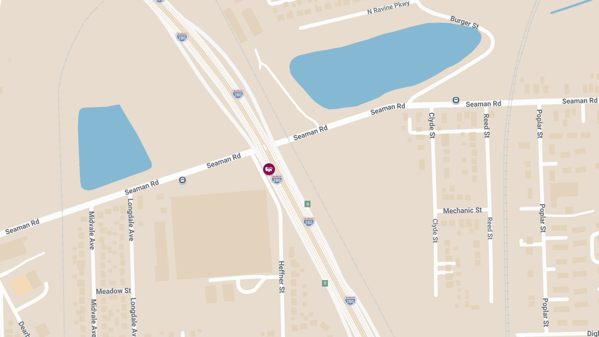 Multi-Vehicle Injury Crash on I-280 Near Seaman St