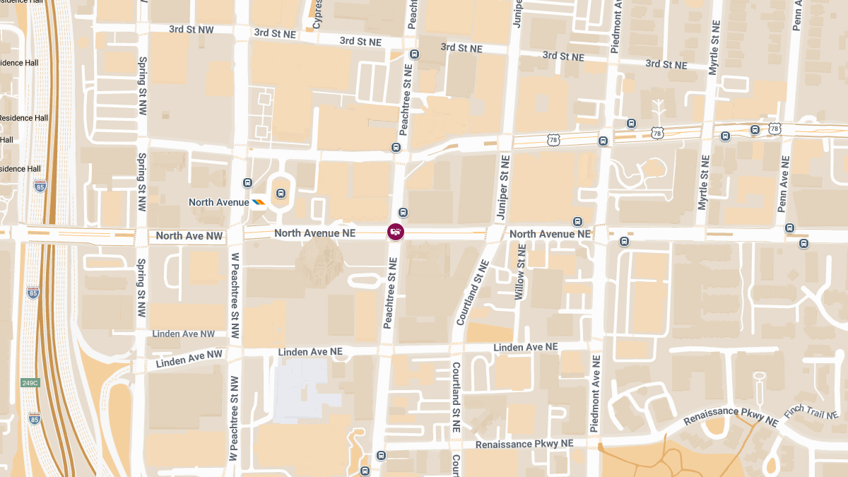 Multiple Injured After Police Vehicle Collides With Car at N Ave NE & Peachtree St NE