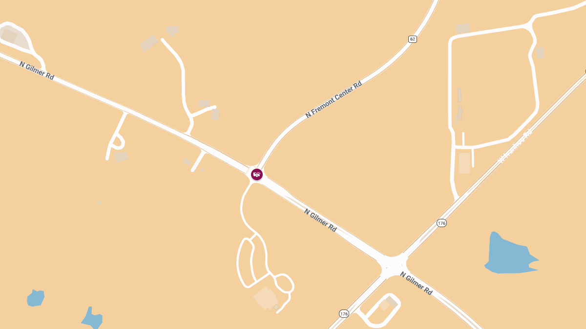 Multiple Injuries Reported in Six-Vehicle Crash at Gilmer Rd & Fremont Center Rd
