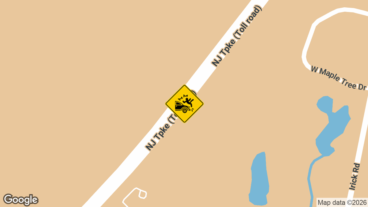 NJ Trunpike near mile marker 43.1