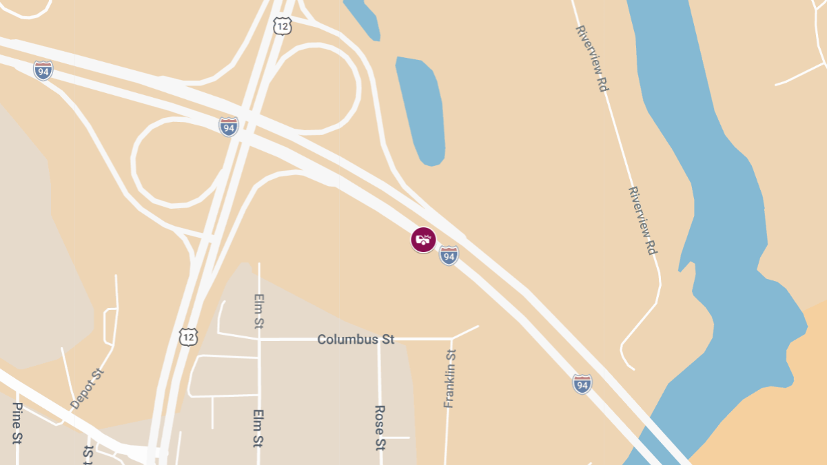 One Airlifted After Semi-Truck Crash on I-94 Near MM 102