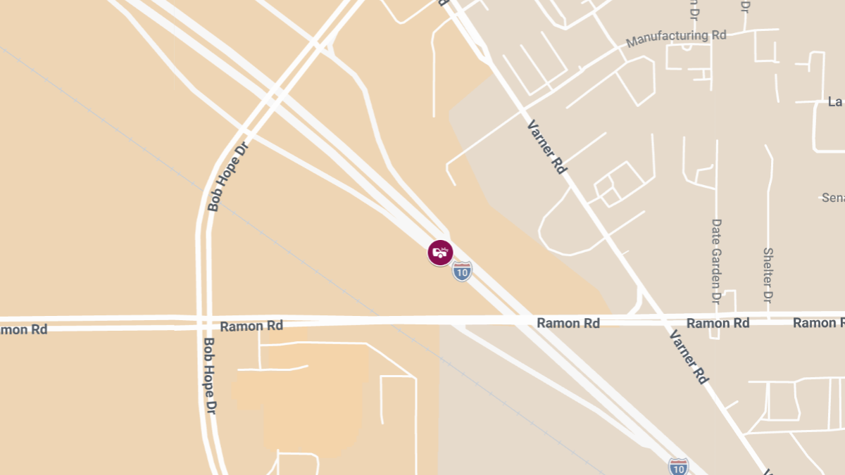 One Dead, Five Hospitalized in Two-Car Collision on I-10 Near Bob Hope Dr