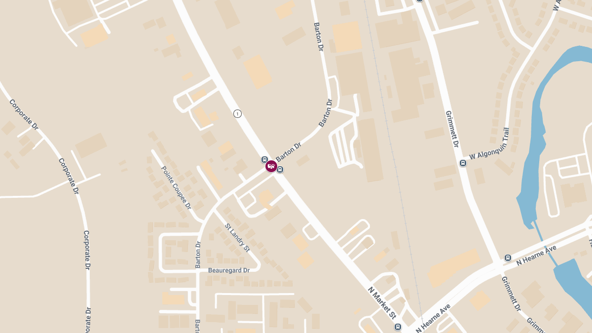 One Injured After Two-Vehicle Crash on N Market St and Barton Dr